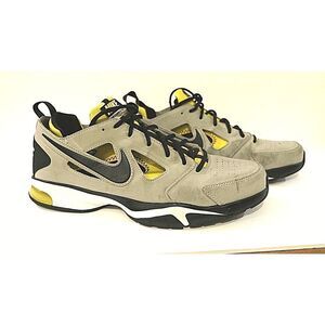NIKE AIR COMPETE TR2 - Mens - Wolf Grey/Tour Yellow/Black SIZE US 12-UK11- EU 46